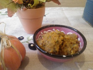 Roasted Pumpkin Chili and Basil Dip
