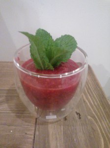 It's decadent, it's pink, it's tangy, it's refreshing, it's Nat's Raspberry Champagne Sorbet!