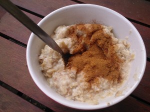 Porridge with cinnamon