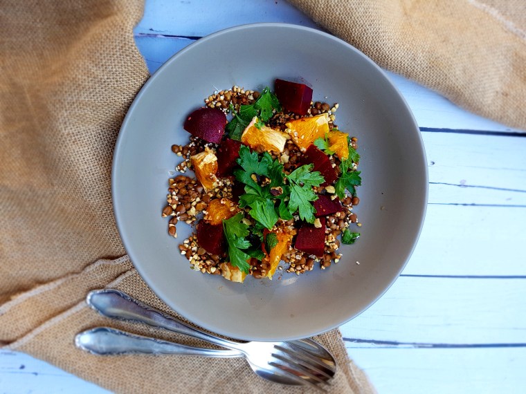 Lentil Buckwheat & Beetroot Salad
