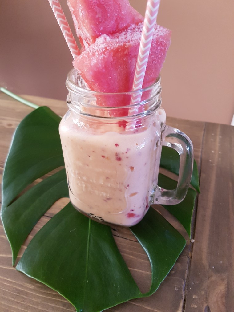 Vegan Watermelon & Peach Smoothie
